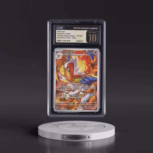 2024 Pokémon Twm EN-Twilight Masquerade #173 Infernape - Illustration Rare (CGC 10 PRISTINE)