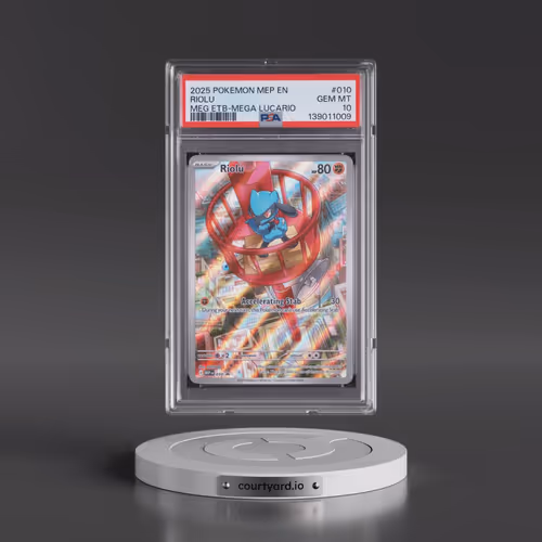 2025 Pokémon Mep EN-Me Black Star Promo #010 Riolu - Mega Evolution Elite Trainer Box-Mega Lucario (