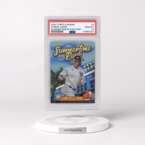 2024 Topps Chrome Summertime in the Park #3 Aaron Judge (PSA 10 GEM MINT)
