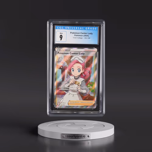 2020 Vivid Voltage #185/185 Pokémon Center Lady - Ultra Rare Holo (CGC 9 MINT)
