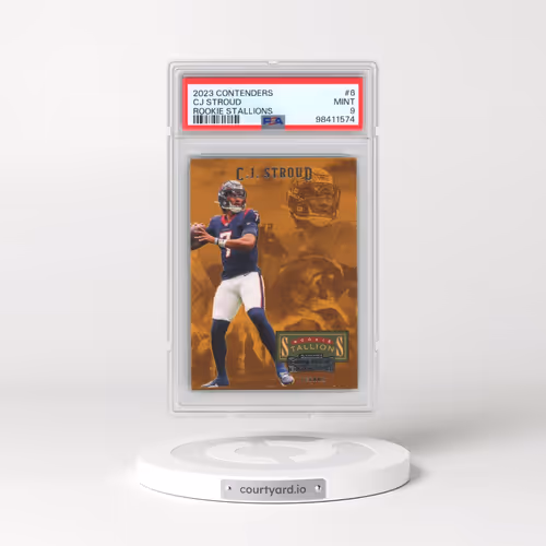 2023 Panini Contenders Rookie Stallions #6 CJ Stroud (PSA 9 MINT)