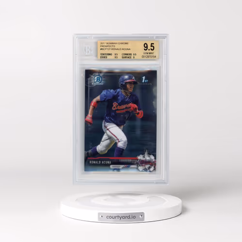 2017 Bowman Prospects #BCP127 Ronald Acuna - Chrome (BGS 9.5 GEM MINT)