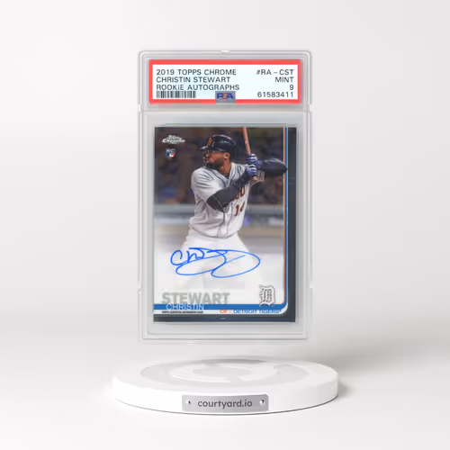 2019 Topps Chrome Rookie Autographs #RA-CST Christin Stewart (PSA 9 MINT)