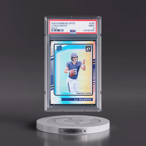 2024 Panini Donruss Optic #235 JJ McCarthy - Holo (PSA 9 MINT)