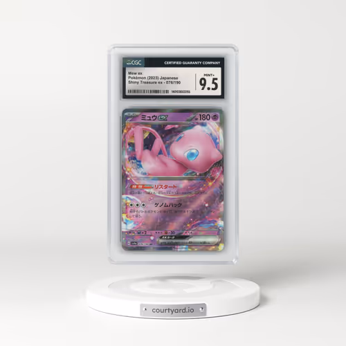 2023 Shiny Treasure ex #076/190 Mew ex (CGC 9.5 MINT+)