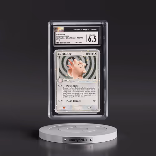 2004 EX Fire Red & Leaf Green #106/112 Clefable ex - Holo (CGC 6.5 EX-NM+)