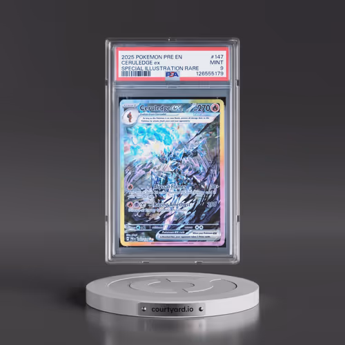 2025 Pokémon Pre EN-Prismatic Evolutions #147 Ceruledge EX - Holo Special Illustration Rare (PSA 9 M
