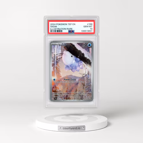 2024 Pokémon Tef EN-Temporal Forces #168 Snom - Illustration Rare (PSA 10 GEM MINT)