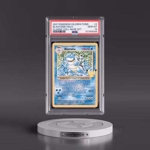 2021 Pokémon Celebrations Classic Collection #2 Blastoise - Holo (PSA 10 GEM MINT)