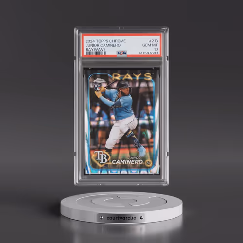 2024 Topps Chrome #213 Junior Caminero - Raywave (PSA 10 GEM MINT)