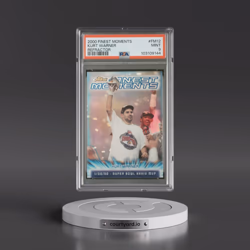 2000 Finest Moments #FM12 Kurt Warner - Refractor (PSA 9 MINT)