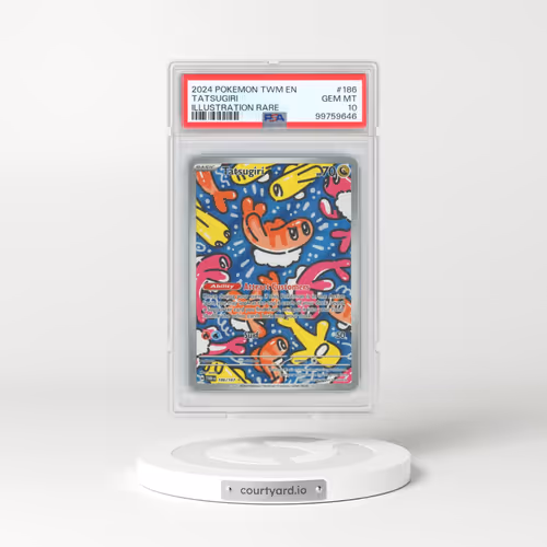 2024 Pokémon Twm EN-Twilight Masquerade #186 Tatsugiri - Illustration Rare (PSA 10 GEM MINT)