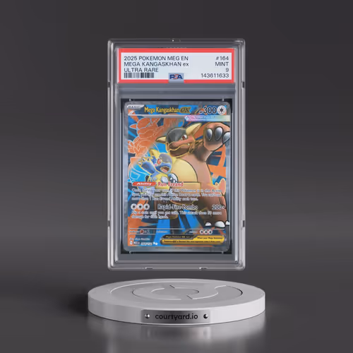 2025 Pokémon Meg EN-Mega Evolution #164 Mega Kangaskhan EX - Holo Ultra Rare (PSA 9 MINT)