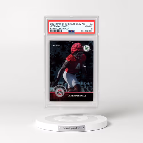 2024 Onit Ohio State University Nil Parallel #4 Jeremiah Smith - Holo (PSA 8 NM-MT)