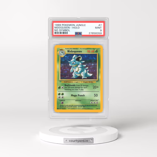 1999 Jungle #7 Nidoqueen - Holo No Symbol (PSA 9 MINT)