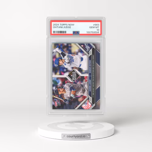 2024 Topps Now #863 Aaron Judge/Shohei Ohtani (PSA 10 GEM MINT)