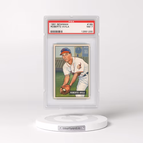1951 Bowman #188 Roberto Avila (PSA 7 NM)