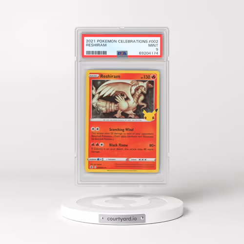 2021 Pokémon Celebrations #002 Reshiram (PSA 9 MINT)