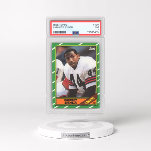 1986 Topps #189 Earnest Byner (PSA 7 NM)