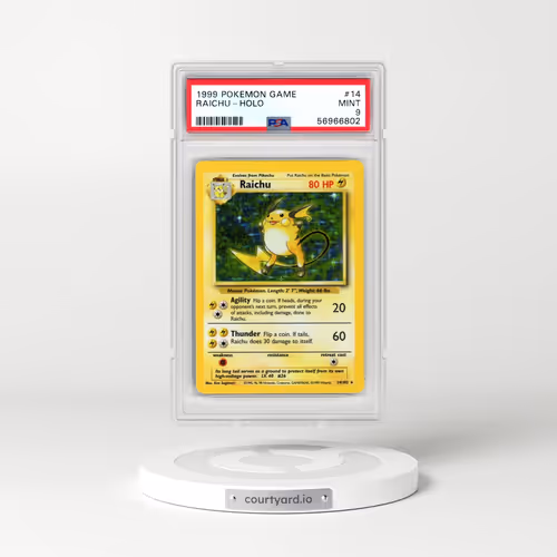 1999 Pokémon Game #14 Raichu - Holo (PSA 9 MINT)
