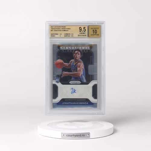 2021 Panini Prizm Sensational Signatures #SSJKU Jonathan Kuminga (BGS 9.5 GEM MINT)