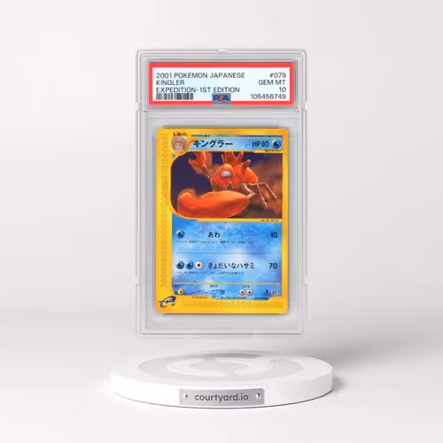2001 Pokémon Expedition #079 Kingler - 1st Edition (PSA 10 GEM MINT)