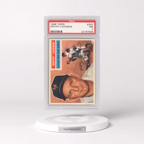 1956 Topps #205 Whitey Lockman (PSA 7 NM)