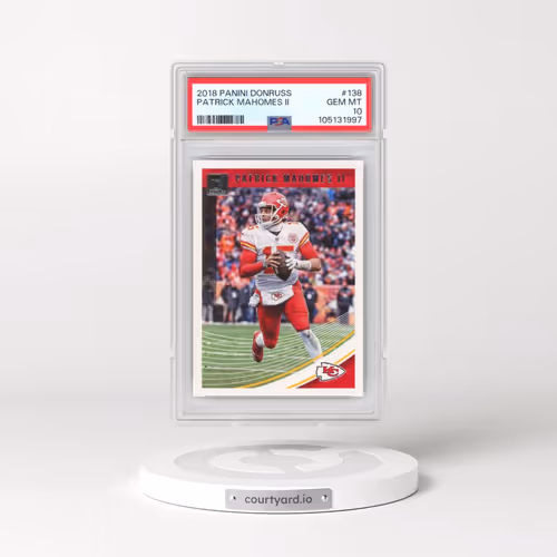 2018 Panini Donruss #138 Patrick Mahomes II (PSA 10 GEM MINT)