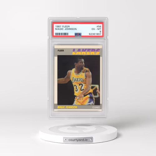 1987 Fleer #56 Magic Johnson (PSA 6 EX-MT)