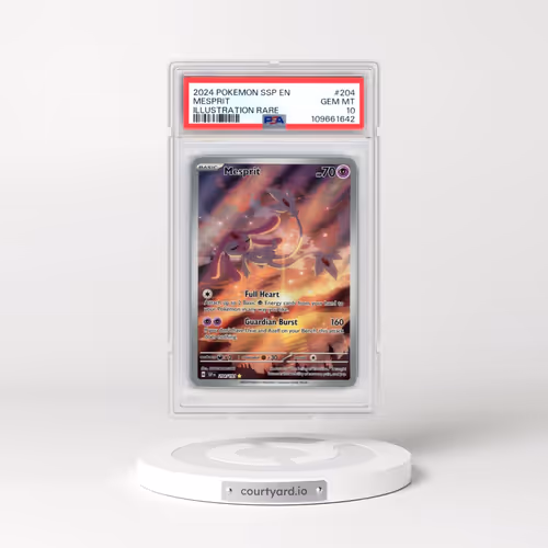 2024 Pokémon Ssp EN-Surging Sparks #204 Mesprit - Illustration Rare (PSA 10 GEM MINT)