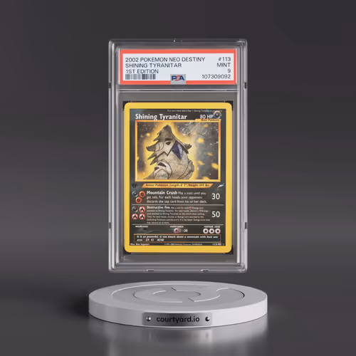 2002 Pokémon Neo Destiny #113 Shining Tyranitar - 1st Edition Holo (PSA 9 MINT)