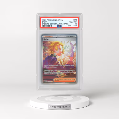 2024 Pokémon Scr EN-Stellar Crown #171 Briar - Special Illustration Rare (PSA 10 GEM MINT)