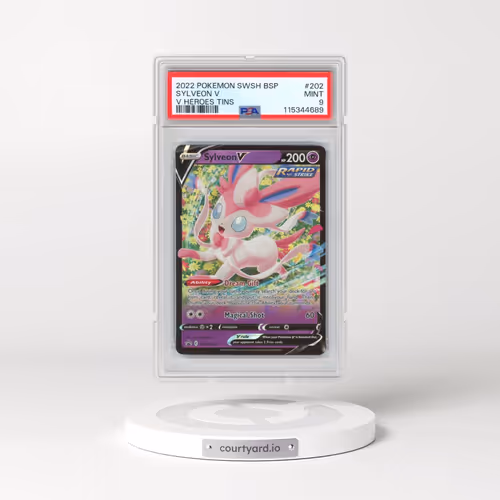 2022 Pokémon Swsh Black Star Promo #202 Sylveon V - Holo V Heroes Tins (PSA 9 MINT)