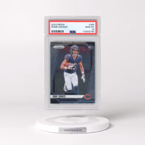 2024 Panini Prizm #385 Rome Odunze (PSA 10 GEM MINT)