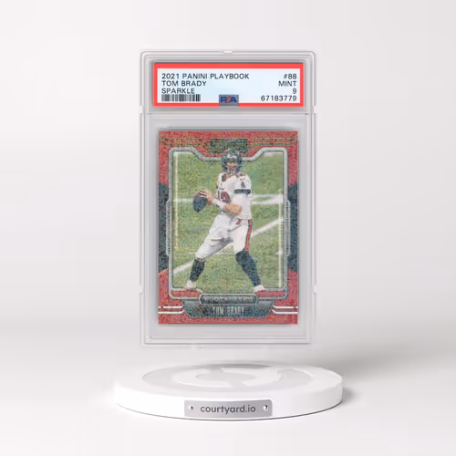 2021 Panini Playbook #88 Tom Brady - Sparkle (PSA 9 MINT)