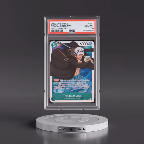 2022 One Piece OP01-Romance Dawn #047 Trafalgar Law - Errata (PSA 10 GEM MINT)