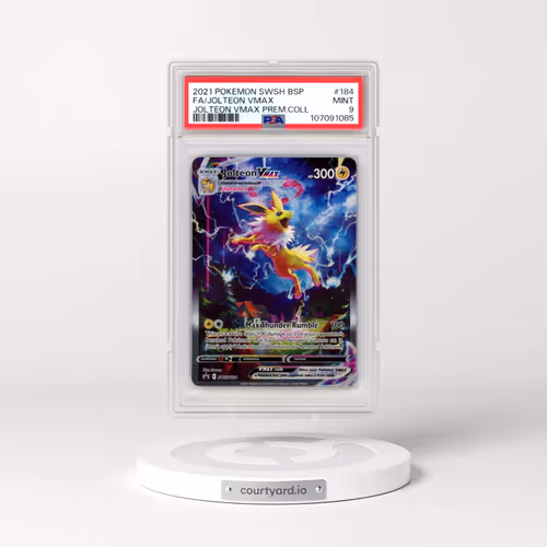 2021 Pokémon Swsh Black Star Promo #184 Jolteon Vmax - Full Art Jolteon Vmax Premium Collection (PSA