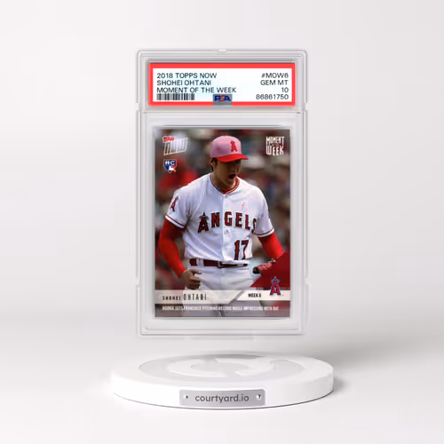 2018 Topps Now Moment of the Week #MOW6 Shohei Ohtani (PSA 10 GEM MINT)