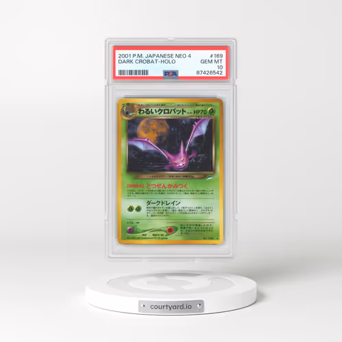 2001 Japanese Neo 4 #169 Dark Crobat - Holo (PSA 10 GEM MINT)