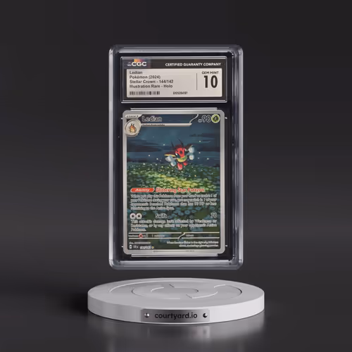 2024 Pokémon Scr EN-Stellar Crown #144 Ledian - Illustration Rare (CGC 10 GEM MINT)