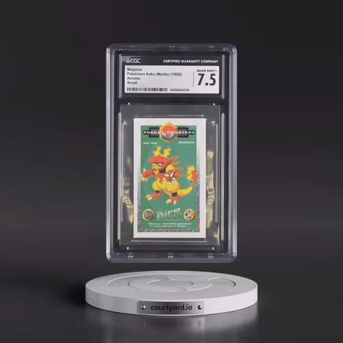 1998 Pokémon Kaku Menko (1998 Amada) - Japanese Magmar - Small (45MM x 74MM) (CGC 7.5 NM+)