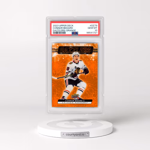 2023 Upper Deck Dazzlers #DZ79 Connor Bedard - Orange (PSA 10 GEM MINT)