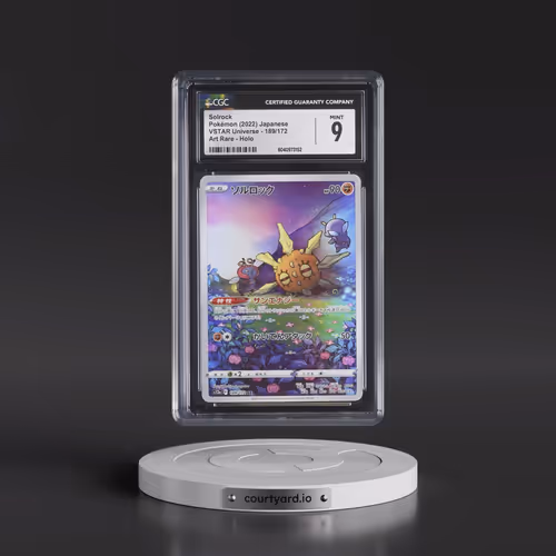 2022 VSTAR Universe #189/172 Solrock - Art Rare Holo (CGC 9 MINT)