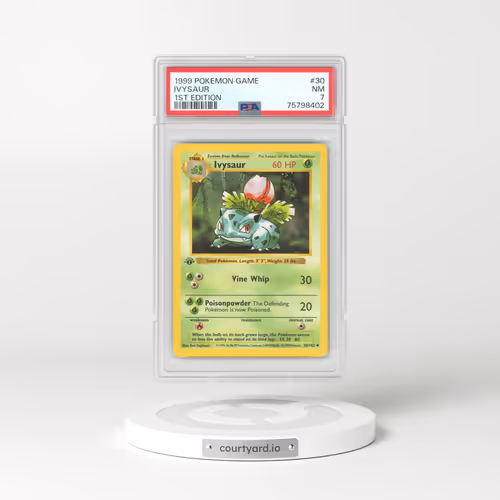 1999 Base Set #30 Ivysaur - 1st Edition Shadowless (PSA 7 NM)