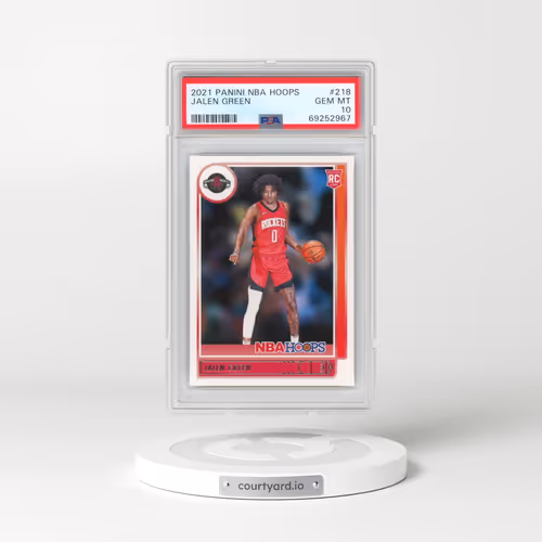 2021 Panini NBA Hoops #218 Jalen Green (PSA 10 GEM MINT)