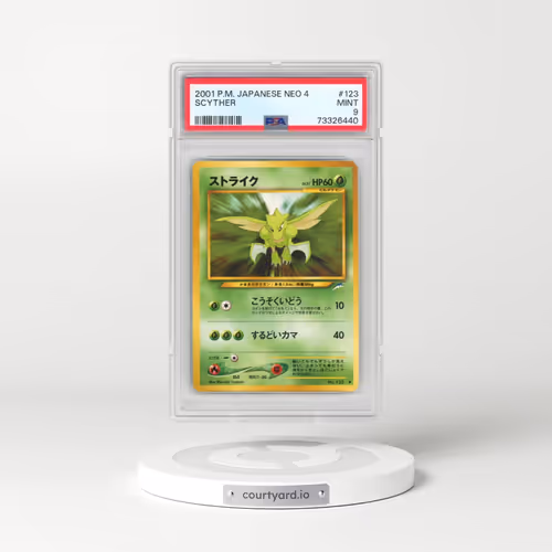 2001 Pokémon Neo 4 #123 Scyther (PSA 9 MINT)