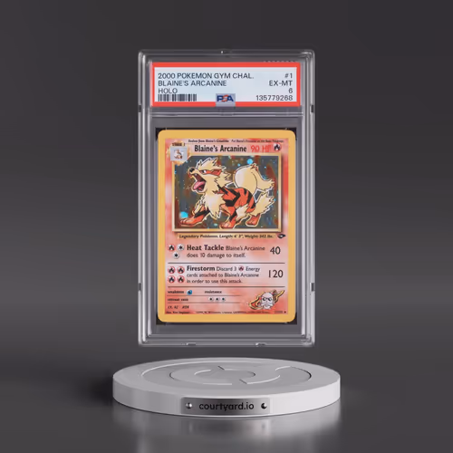 2000 Pokémon Gym Challenge #1 Blaine's Arcanine - Holo (PSA 6 EX-MT)