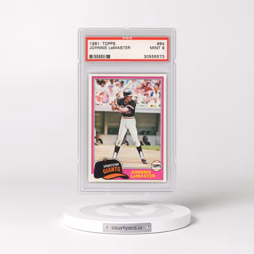1981 Topps #84 Johnnie LeMaster (PSA 9 MINT)