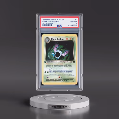 2000 Pokémon Rocket #7 Dark Golbat - 1st Edition Holo (PSA 8 NM-MT)
