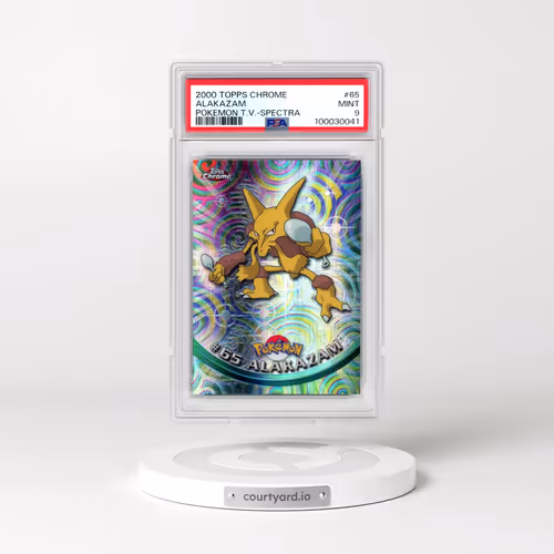 2000 Topps Chrome Pokémon T.V. #65 Alakazam - Spectra (PSA 9 MINT)
